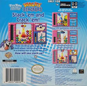 Tiny Toon Adventures: Wacky Stackers - Box - Back Image