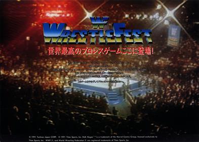 WWF WrestleFest - Advertisement Flyer - Front Image