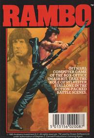 Rambo: First Blood Part II - Box - Back Image