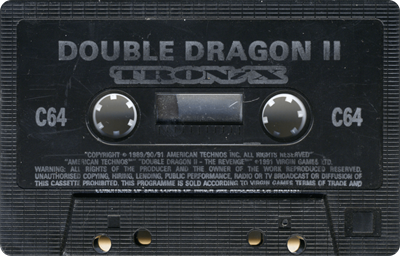 Double Dragon II: The Revenge - Cart - Front Image