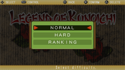 Legend of Kunoichi - Screenshot - Game Select Image