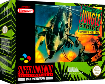 Jungle Strike: The Sequel to Desert Strike - Box - 3D Image