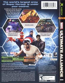 Marvel: Ultimate Alliance - Box - Back Image