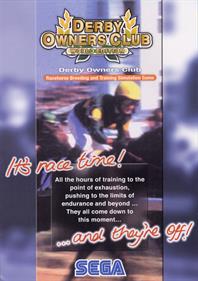 Derby Owners Club: World Edition EX - Advertisement Flyer - Front Image