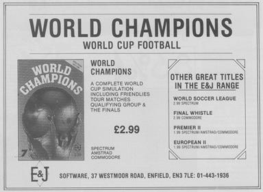World Champions - Advertisement Flyer - Front Image