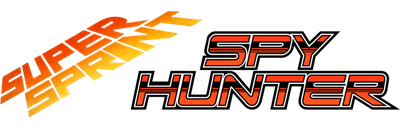 Spy Hunter / Super Sprint - Clear Logo Image