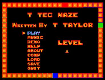 T Tec Maze - Screenshot - Game Select Image