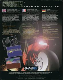 Cyberbykes: Shadow Racer VR - Box - Back Image