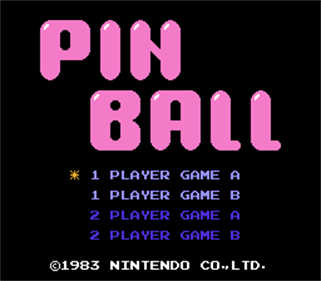 Pinball - Screenshot - Game Title Image