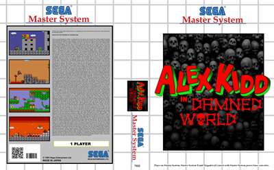 Alex Kidd in Damned World - Advertisement Flyer - Front Image