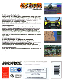 Gunship 2000: CD-ROM Edition - Box - Back Image