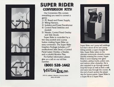 Super Rider - Advertisement Flyer - Back Image