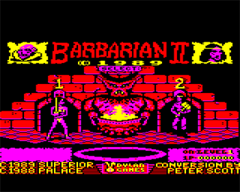 Barbarian II: The Dungeon of Drax - Screenshot - Game Title Image