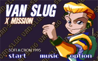 VanSlug: X Mission - Screenshot - Game Title Image