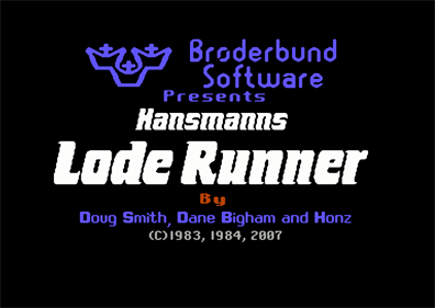 Lode Runner X: The Tricky Mix - Screenshot - Game Title Image