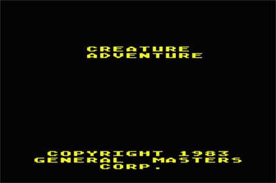 Creature Adventure - Screenshot - Game Title Image