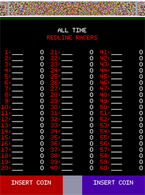 RedLine Racer - Screenshot - High Scores