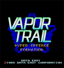 Vapor Trail: Hyper Offence Formation - Screenshot - Game Title Image