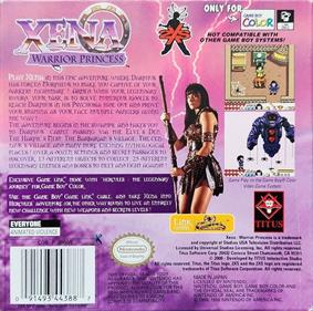 Xena: Warrior Princess - Box - Back Image