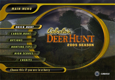 Cabela's Deer Hunt: 2005 Season - Screenshot - Game Title Image