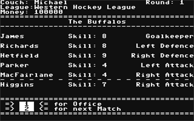 Icehockey-Manager - Screenshot - Gameplay Image