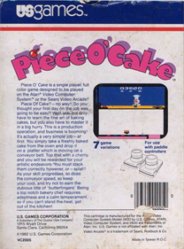 Piece o' Cake - Box - Back Image