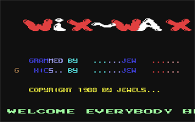 Wix-Wax - Screenshot - Game Title Image