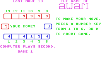 The Game of Awari - Screenshot - Gameplay Image