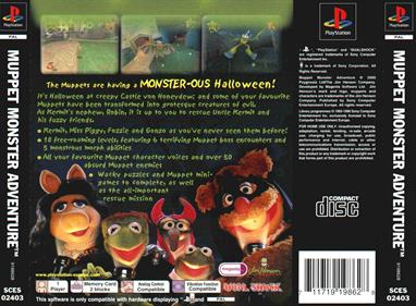 Muppet Monster Adventure - Box - Back Image