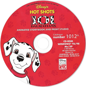 Disney Hotshots: Disney's 101 Dalmatians - Disc Image