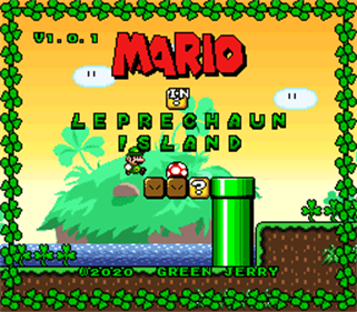 Mario In Leprechaun Island - Screenshot - Game Title Image