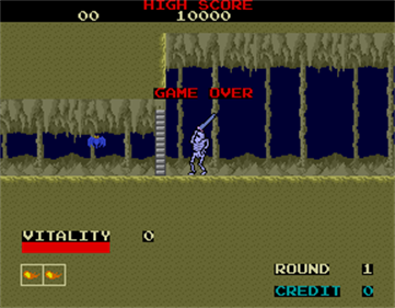 Dragon Buster - Screenshot - Game Over Image