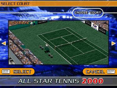 All Star Tennis 2000 - Screenshot - Gameplay Image