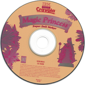 Crayola Magic Princess: Paper Doll Maker - Disc Image