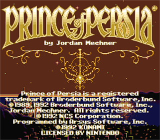 Prince Of Persia: 30th Anniversary  - Screenshot - Game Title Image