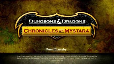 Dungeons & Dragons: Chronicles of Mystara - Screenshot - Game Title Image