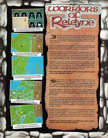 Warriors of Releyne - Box - Back Image