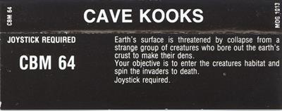 Cave Kooks - Box - Back Image