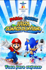 Mario & Sonic at the Olympic Winter Games - Screenshot - Game Title Image