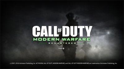 Call of Duty 4: Modern Warfare Remastered - Screenshot - Game Title Image