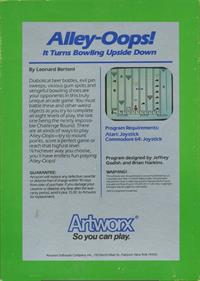 Alley-Oops!: It Turns Bowling Upside Down - Box - Back Image