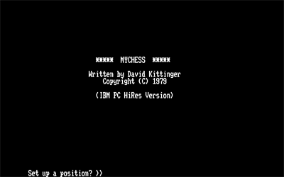 MYCHESS - Screenshot - Game Title Image