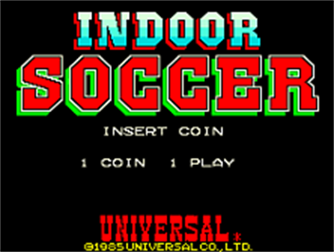 Indoor Soccer - Screenshot - Game Title