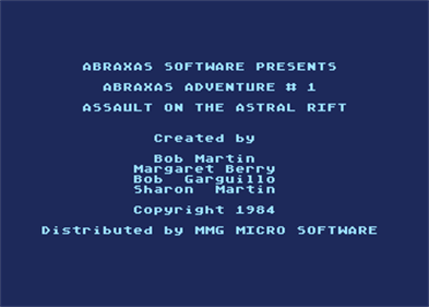 Assault on the Astral Rift - Screenshot - Game Title Image