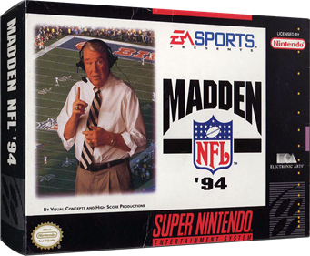 Madden NFL '94 - Box - 3D Image