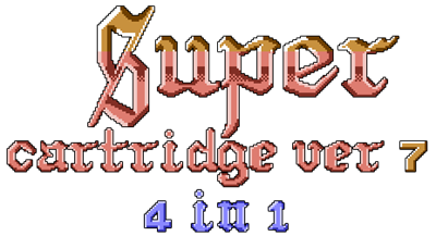 Super Cartridge Ver 7: 4 in 1 - Clear Logo Image