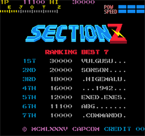 Section-Z - Screenshot - Game Title Image