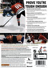 NHL 10 - Box - Back Image