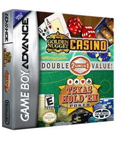 2 Games in 1: Golden Nugget Casino / Texas Hold 'em Poker - Box - 3D Image