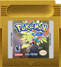 Pokémon Gold Version - Fanart - Cart - Front Image